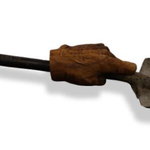 The shovel hand on the plow