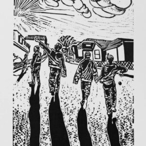 The gang walked towards Pretoria St.