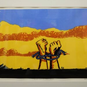 The last voice call break through Silkscreen